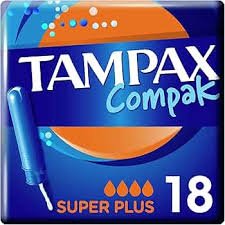 TAMPAX COMPAK SUPER PLUS 18
