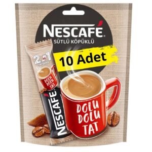 NESCAFE 2'SI 1 ARADA SUTLU KOP.10LU PKT
