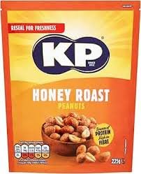 KP HONEY ROASTED PEANUTS 225G.