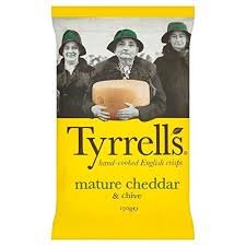 TYRELLS MATURE CHEDDAR&CHIVES 150GR