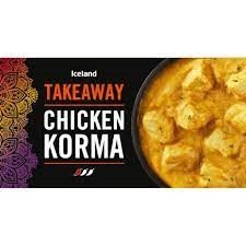 ICELAND TAKEAWAY CHIKEN KORMA 375GR