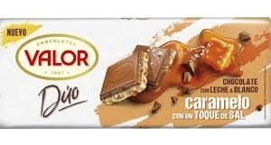 VALOR DUO LECHE-BLANC CARAMEL 170GR