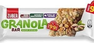ZUBER GRANOLA BAR ANTEP FISTIK 25GR