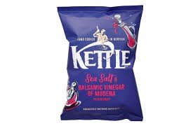 KETTLE SEA SALT/BALS.VIN.PAT.CHIPS130G.
