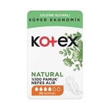 KOTEX NATURAL QUADRO NORMAL 20LI