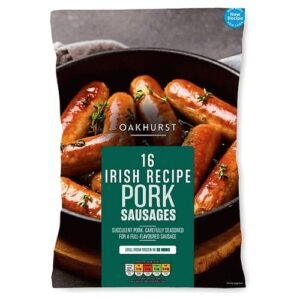 ICELAND 16PK IRISH PORK SAUSAGE 800GR
