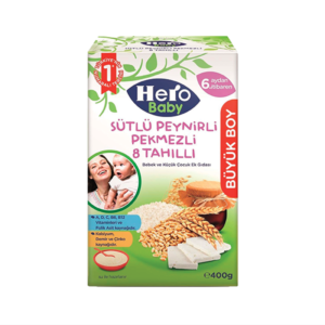 HERO BABY SUTLU 8 TAH.PEYNIRLI PEK.400GR