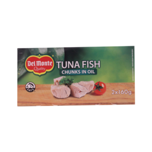 DEL MONTE TUNA CHUNKS 2*185GR