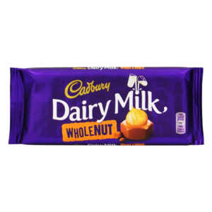 CADBURY MILK WHOLE NUT 120GR