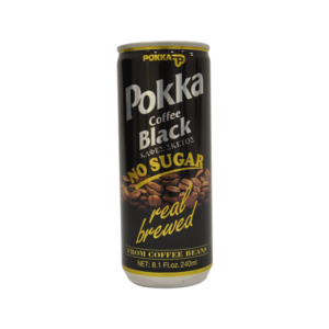 POKKA BLACK COFFEE NO SUGAR 240ML