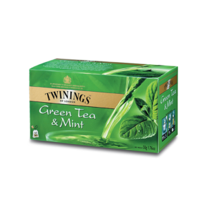 TWINING GREEN TEA-MINT T-BAGS 25LI