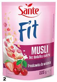 SANTE FIT NO ADDED SGR. CRANBERRY 225 GR